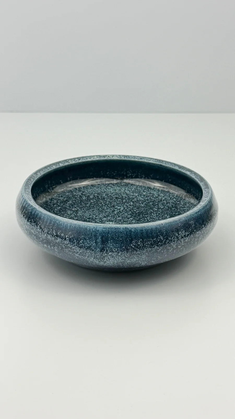 mtvessell_pottery_azure_10-1 Top view of a handcrafted ceramic vessel from mtvessell Pottery's Azure collection