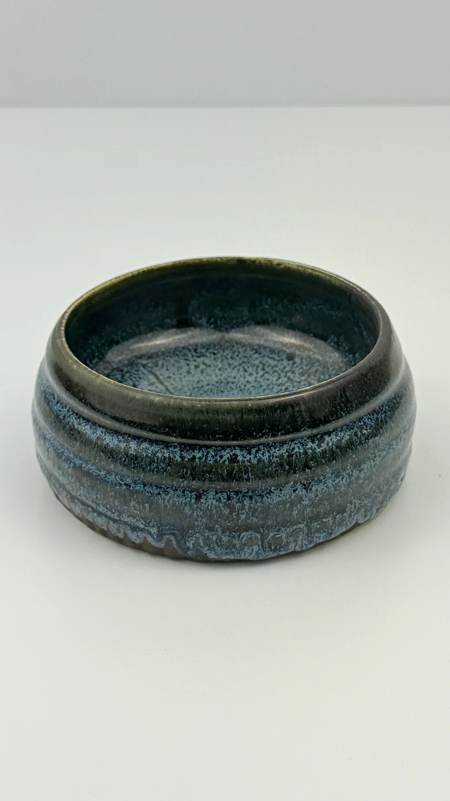 mtvessell_pottery_azure_11-3 Top view of a handcrafted ceramic vessel from mtvessell Pottery's Azure collection
