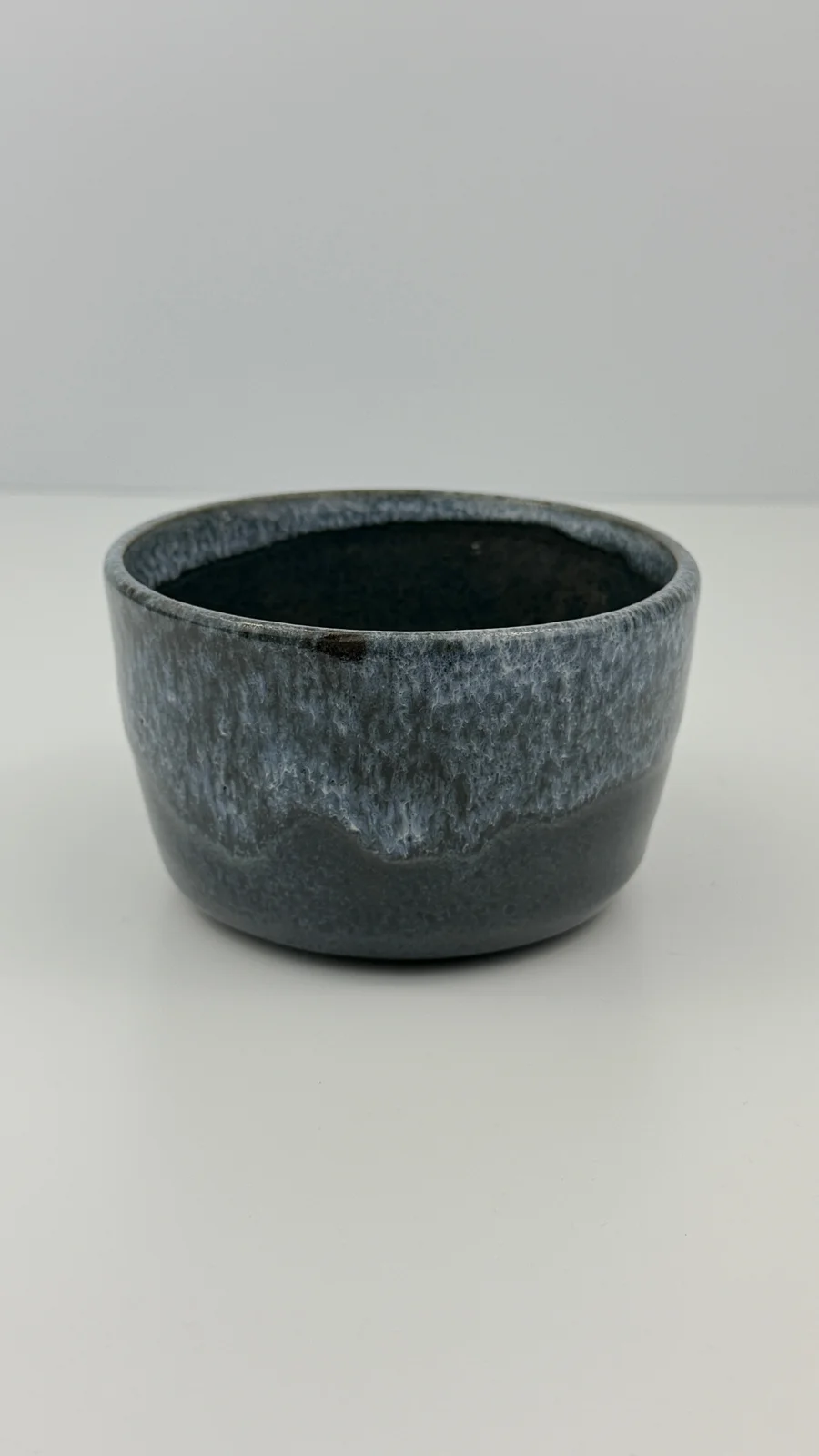 mtvessell_pottery_azure_6-5 Top view of a handcrafted ceramic vessel from mtvessell Pottery's Azure collection